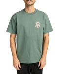 The RVCA Mens Las Cruces T-Shirt in Balsam Green