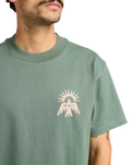 The RVCA Mens Las Cruces T-Shirt in Balsam Green