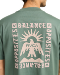 The RVCA Mens Las Cruces T-Shirt in Balsam Green