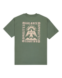 The RVCA Mens Las Cruces T-Shirt in Balsam Green