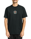 The RVCA Mens Roses Poster T-Shirt in Black