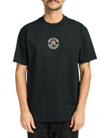 The RVCA Mens Roses Poster T-Shirt in Black