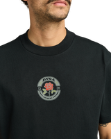 The RVCA Mens Roses Poster T-Shirt in Black