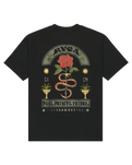 The RVCA Mens Roses Poster T-Shirt in Black