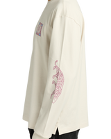 The RVCA Mens Spin Long Sleeve T-Shirt in Ceramic