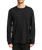 The RVCA Mens VA Worldwide Long Sleeve T-Shirt in Black