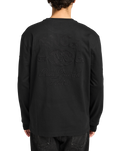 The RVCA Mens VA Worldwide Long Sleeve T-Shirt in Black