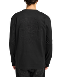 The RVCA Mens VA Worldwide Long Sleeve T-Shirt in Black