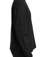 The RVCA Mens VA Worldwide Long Sleeve T-Shirt in Black