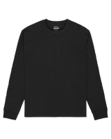 The RVCA Mens VA Worldwide Long Sleeve T-Shirt in Black