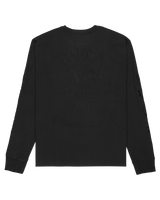 The RVCA Mens VA Worldwide Long Sleeve T-Shirt in Black