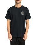 The RVCA Mens Logo Pack T-Shirt in Black