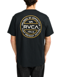 The RVCA Mens Logo Pack T-Shirt in Black
