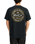 The RVCA Mens Logo Pack T-Shirt in Black