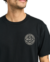 The RVCA Mens Logo Pack T-Shirt in Black