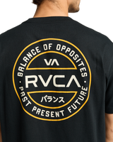 The RVCA Mens Logo Pack T-Shirt in Black