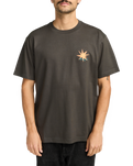 The RVCA Mens Pegasus T-Shirt in Pirate Black