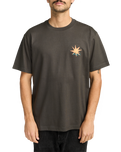 The RVCA Mens Pegasus T-Shirt in Pirate Black