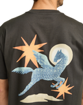 The RVCA Mens Pegasus T-Shirt in Pirate Black