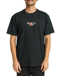 The RVCA Mens Tiger Sun T-Shirt in Black