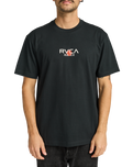 The RVCA Mens Tiger Sun T-Shirt in Black