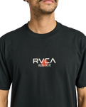 The RVCA Mens Tiger Sun T-Shirt in Black