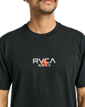 The RVCA Mens Tiger Sun T-Shirt in Black