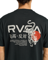 The RVCA Mens Tiger Sun T-Shirt in Black