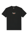 The RVCA Mens Tiger Sun T-Shirt in Black