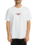 The RVCA Mens Tiger Sun T-Shirt in White