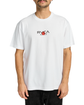 The RVCA Mens Tiger Sun T-Shirt in White