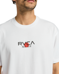 The RVCA Mens Tiger Sun T-Shirt in White