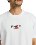 The RVCA Mens Tiger Sun T-Shirt in White