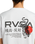 The RVCA Mens Tiger Sun T-Shirt in White