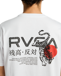 The RVCA Mens Tiger Sun T-Shirt in White