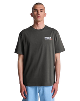 The RVCA Mens The Fool T-Shirt in Garage Blue