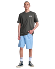 The RVCA Mens The Fool T-Shirt in Garage Blue