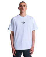 The RVCA Mens Antonia Figueiredo Amaze Snake T-Shirt in White