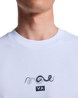 The RVCA Mens Antonia Figueiredo Amaze Snake T-Shirt in White