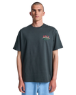 The RVCA Mens Welcome To RVCA T-Shirt in Pirate Black