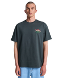 The RVCA Mens Welcome To RVCA T-Shirt in Pirate Black