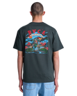 The RVCA Mens Welcome To RVCA T-Shirt in Pirate Black
