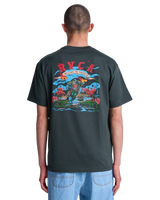 The RVCA Mens Welcome To RVCA T-Shirt in Pirate Black