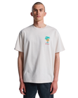The RVCA Mens Frond Mural T-Shirt in Moonbeam