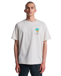 The RVCA Mens Frond Mural T-Shirt in Moonbeam