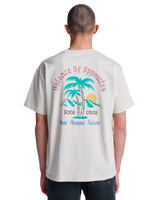 The RVCA Mens Frond Mural T-Shirt in Moonbeam