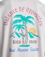 The RVCA Mens Frond Mural T-Shirt in Moonbeam