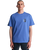 The RVCA Mens Cut Out T-Shirt in Indigo