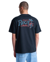 The RVCA Mens Stingbay Pocket T-Shirt in Black