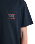 The RVCA Mens Stingbay Pocket T-Shirt in Black